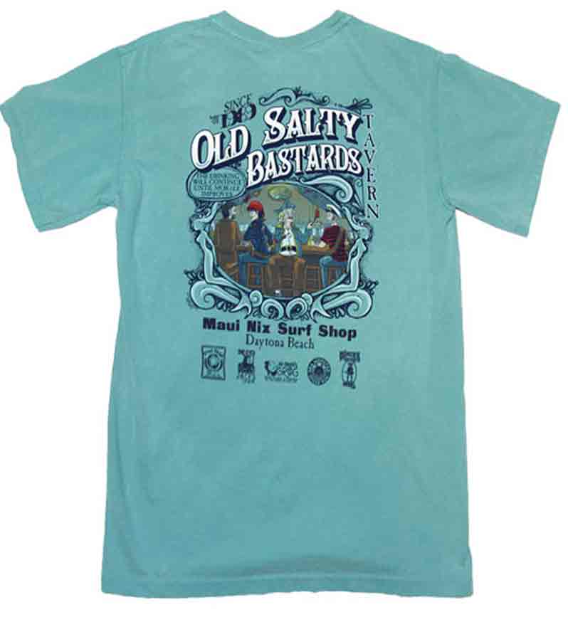 This is an image of Tees Tees Maui Nix Tavern Short Sleeve Tee