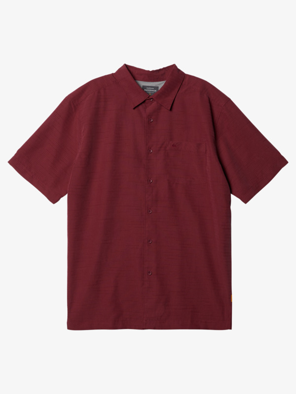This is an image of Flannels and Button Downs Maui Nix Sale Items Men New Arrivals Shirts and Polos Quiksilver Men’s Waterman Centinela Short Sleeve Shirt