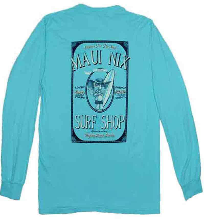 This is an image of Long Sleeves and Hoodies Long Sleeves and Hoodies Maui Nix Fabricated Long Sleeve
