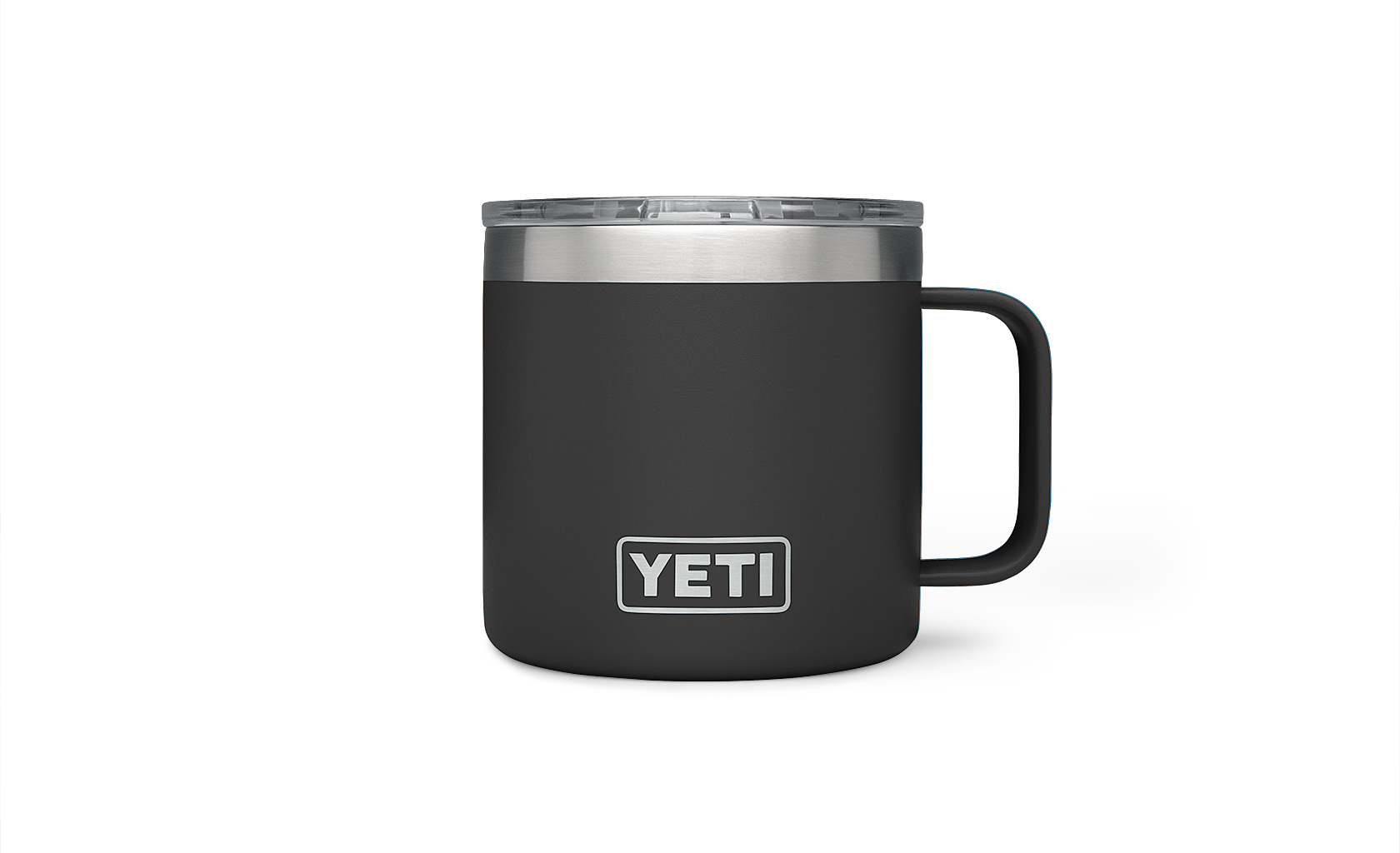 Gift Ideas Gift Ideas Maui Nix Sale Items Yeti 14oz Rambler Insulated Camp Mug Black Image This is an image of Gift Ideas Gift Ideas Maui Nix Sale Items Yeti 14oz Rambler Insulated Camp Mug Black