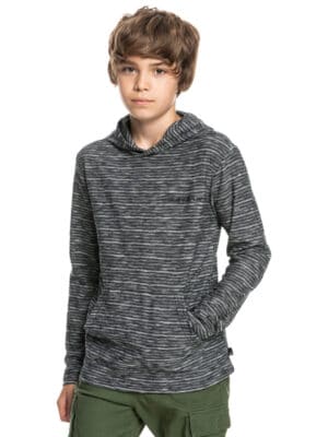 This is an image of Boys Kids Quiksilver Boys’ 8-16 Kentin Hooded Long Sleeve T-Shirt