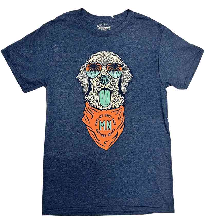 This is an image of Tees Tees Maui Nix EZ Maui Pup Short Sleeve Tee