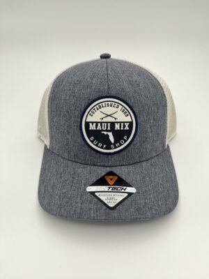 This is an image of Hats Hats Maui Nix Round SLT CRV HIGH CROWN Trucker Hat