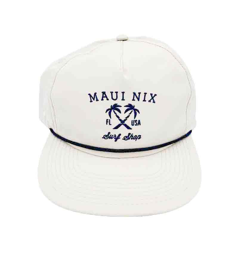 This is an image of Hats Hats Maui Nix Maui Cross Palms Trucker