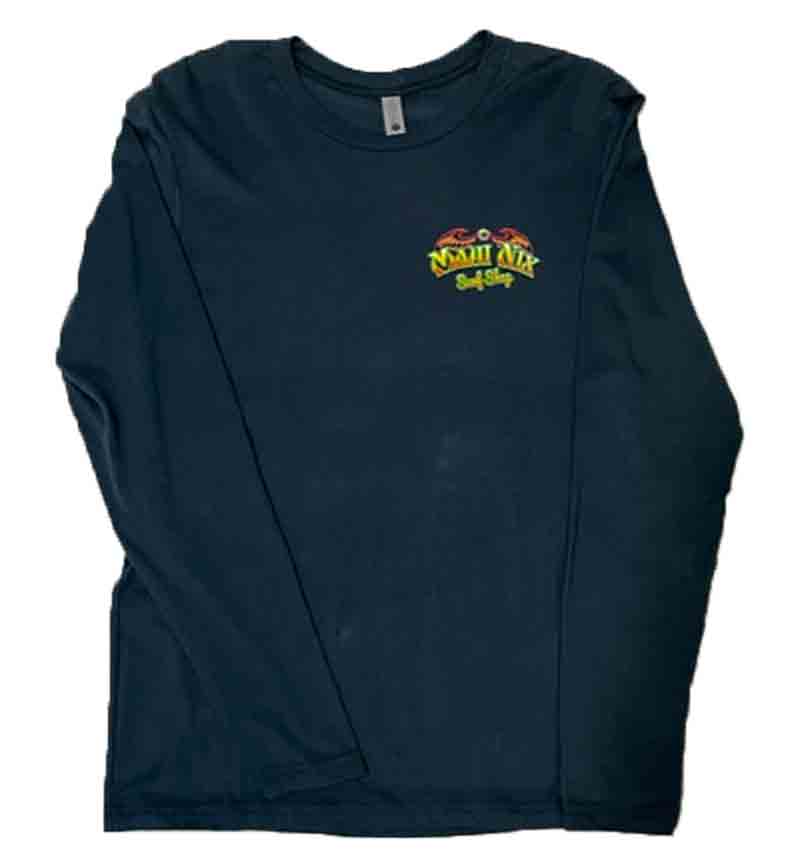 This is an image of Long Sleeves and Hoodies Long Sleeves and Hoodies Maui Nix Wave Retro Long Sleeve Tee