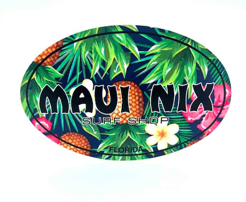 This is an image of Stickers Stickers Maui Nix ‘Maui Oval’ Sticker