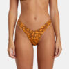 This is an image of Swimwear Women RVCA WOMEN’S Poppy Eco Rib High Leg Bikini Bottoms