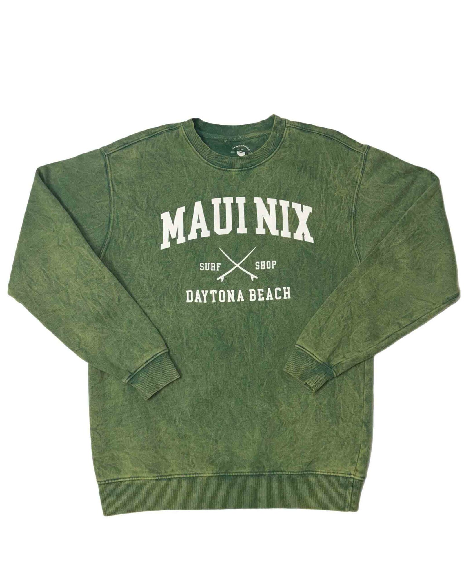 This is an image of Long Sleeves and Sweaters Long Sleeves and Sweaters Men Women Maui Nix Mess Around Crew Fleece