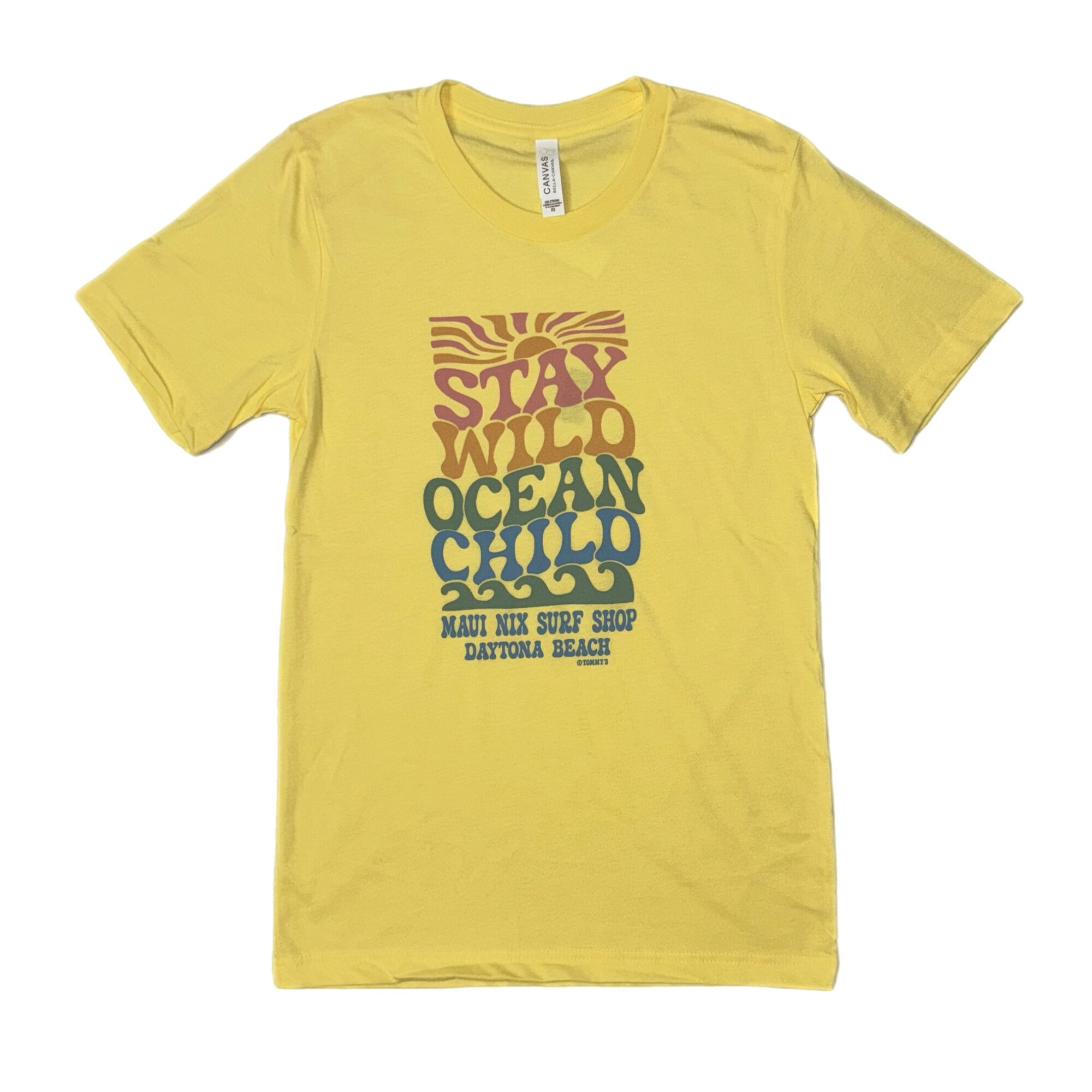 This is an image of Tees Women Maui Nix Stay Wild Short Sleeve