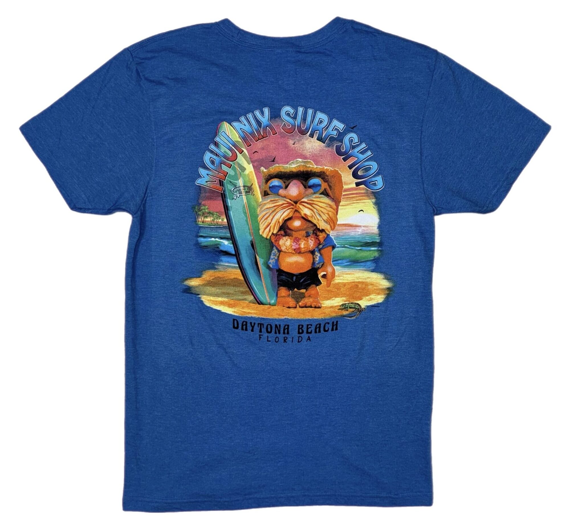 This is an image of Tees Maui Nix Good Vibes Surf SS Tee