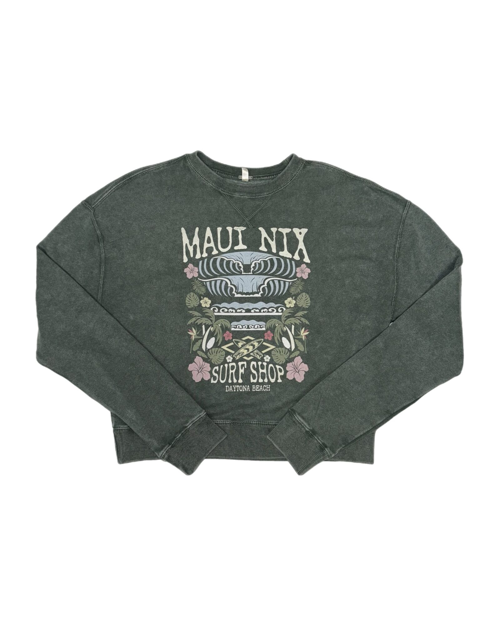 This is an image of Long Sleeves and Hoodies Maui Nix Eat You Up Sweatshirt