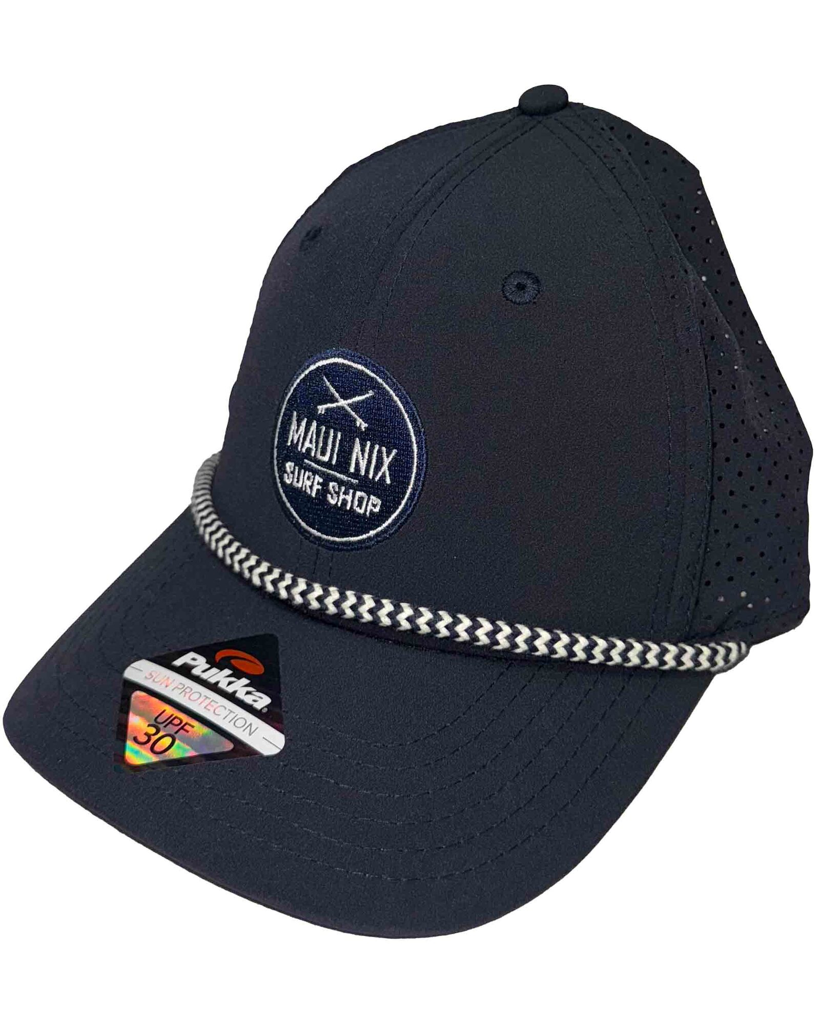 This is an image of Hats Maui Nix XBoards Round Patch Hat