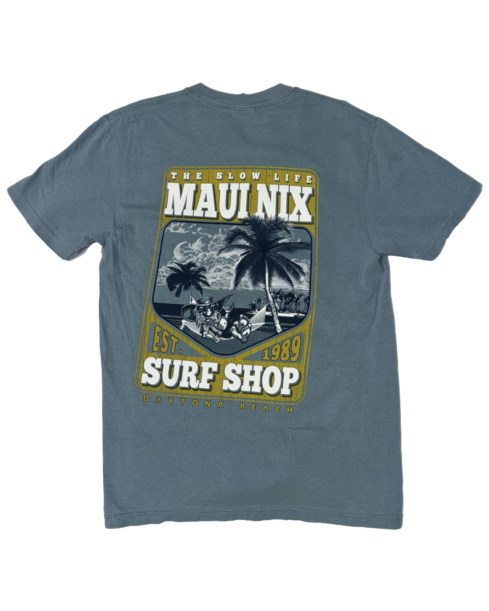 This is an image of Tees Maui Nix Post Script Tee