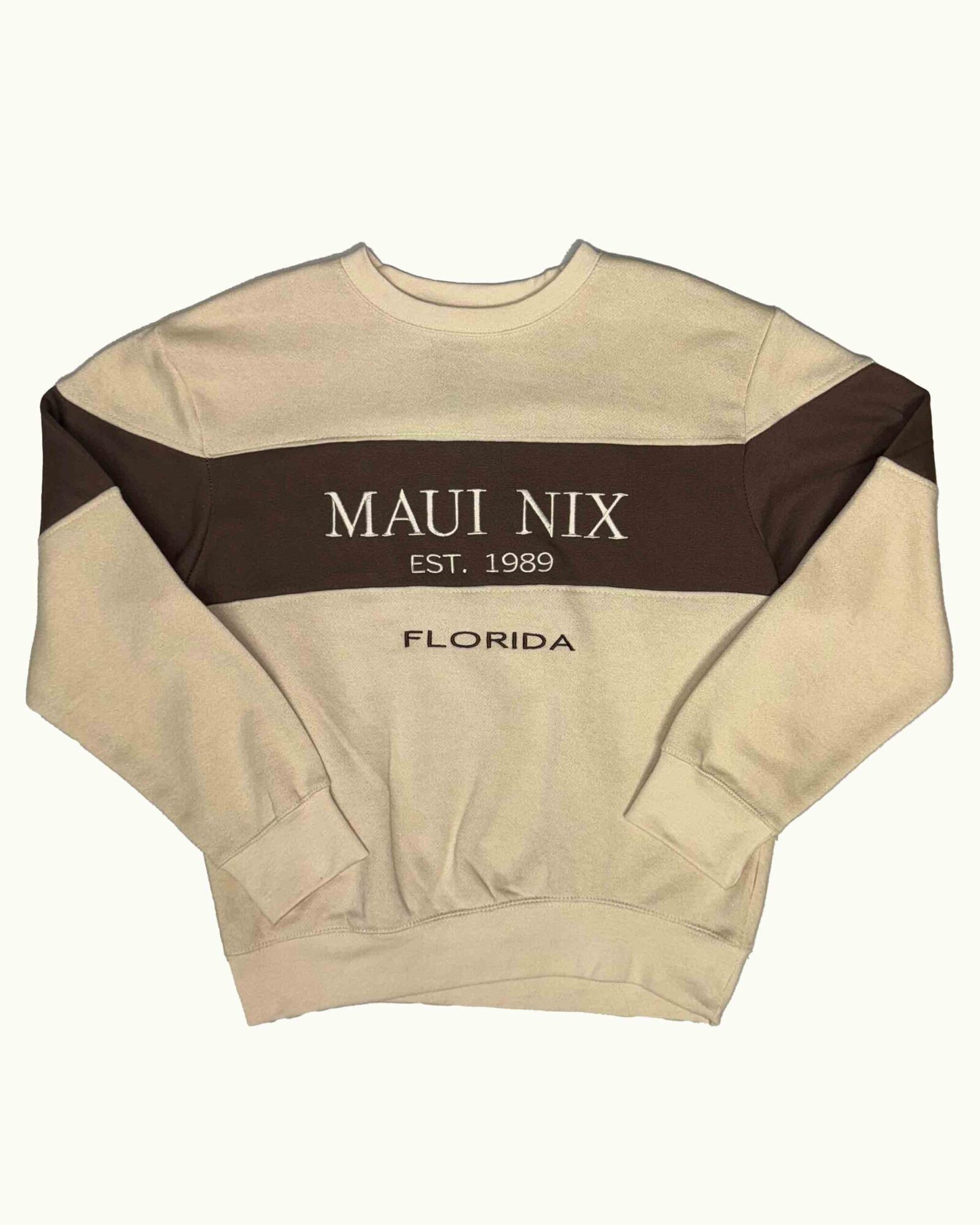 This is an image of Maui Nix Band Adult Crew Neck