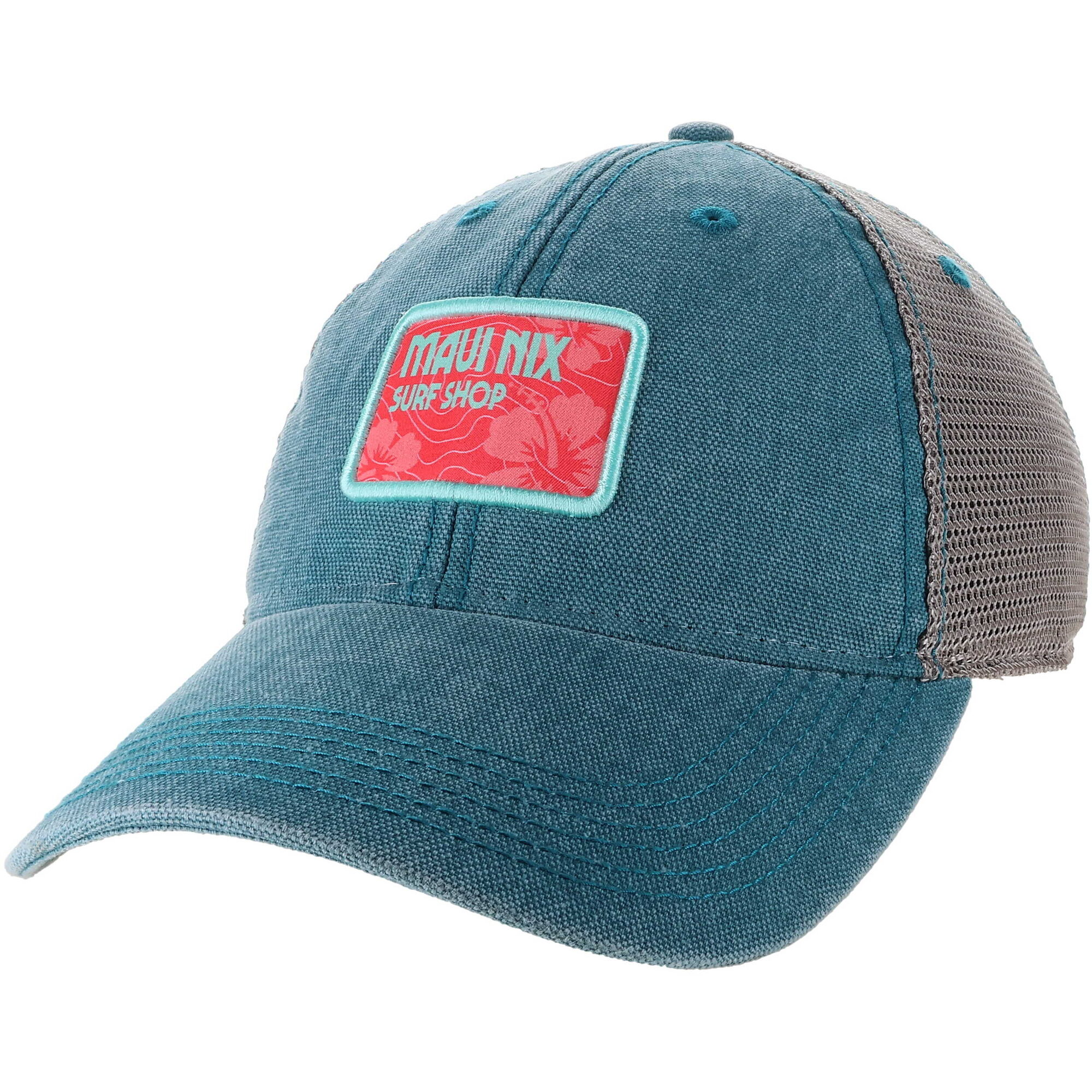 This is an image of Maui Nix Square Hibiscus hat